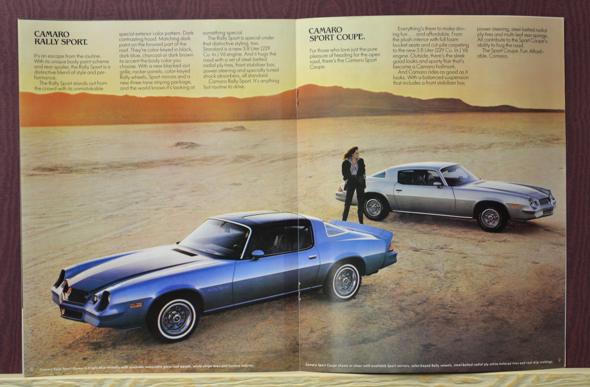 1980 chevrolet camaro dealer ad brochure, sport coupe