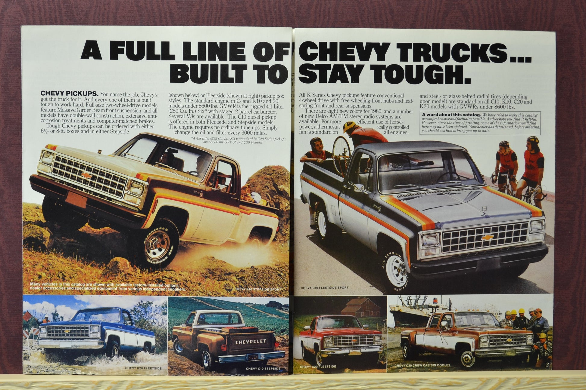 1980 Chevy Trucks Dealer Ad – Square Body, Suburban, LUV & Classic Collectible center