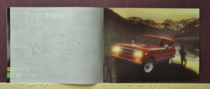 1980 International Scout Dealer Brochure, sales ad fishing