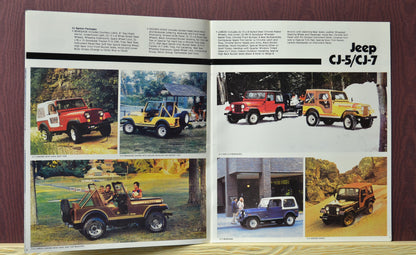 1980 Jeep Lineup Brochure  Ad – CJ-5, CJ-7, Pickup, Cherokee & Wagoneer  6-7