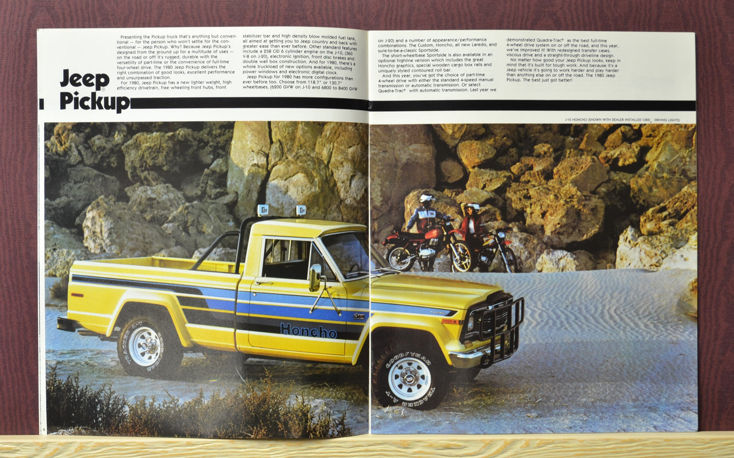 1980 Jeep Lineup Brochure  Ad – CJ-5, CJ-7, Pickup, Cherokee & Wagoneer 8-9