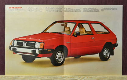 1980 Subaru Full Line Dealer Sales Brochure - Original Vintage Ad 8-9