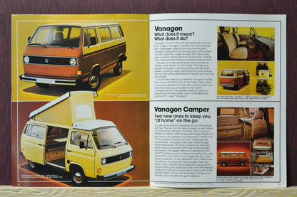 1980 Volkswagen Dealer Brochure, Vanagon and camper