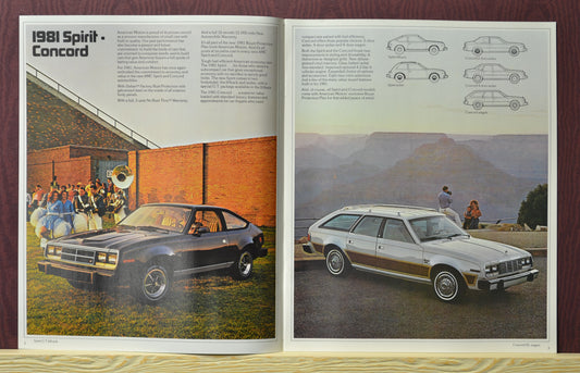 1981 AMC Spirit & Concord Ad Brochure - Classic Car Collector’s Item