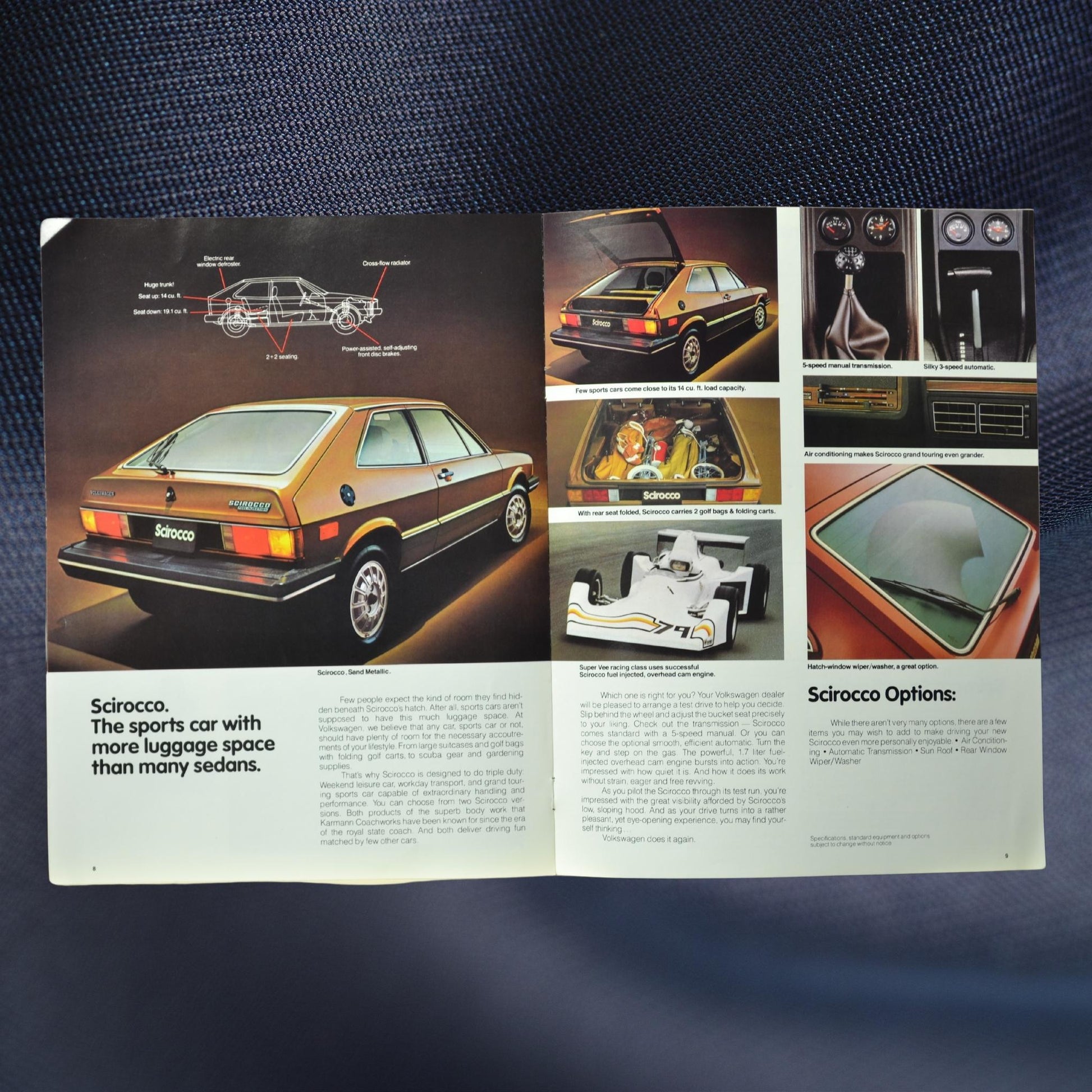 1981 VW Scirocco Ad Brochure | Vintage Automotive Collectible 8-9