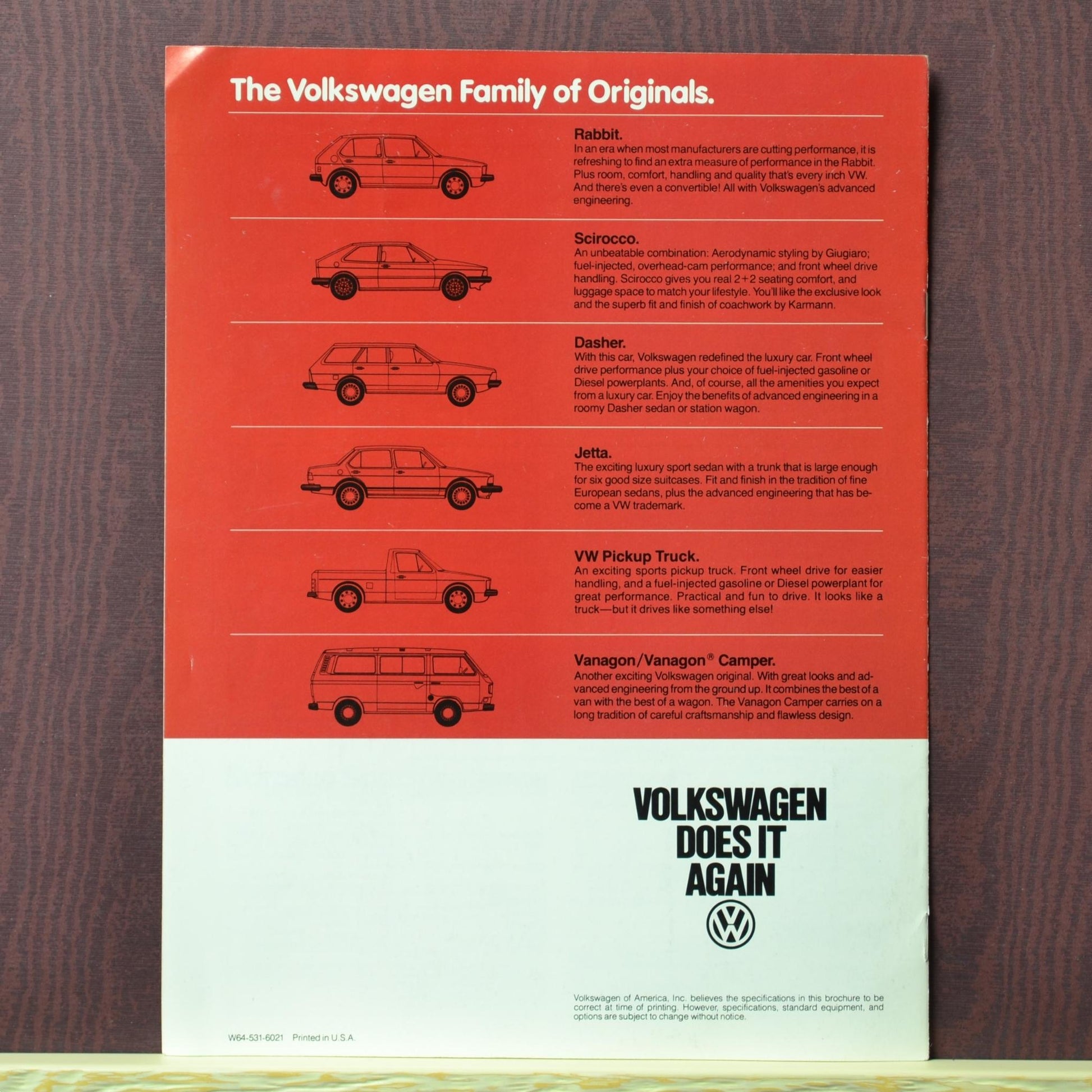 1981 VW Scirocco Ad Brochure | Vintage Automotive Collectible 12