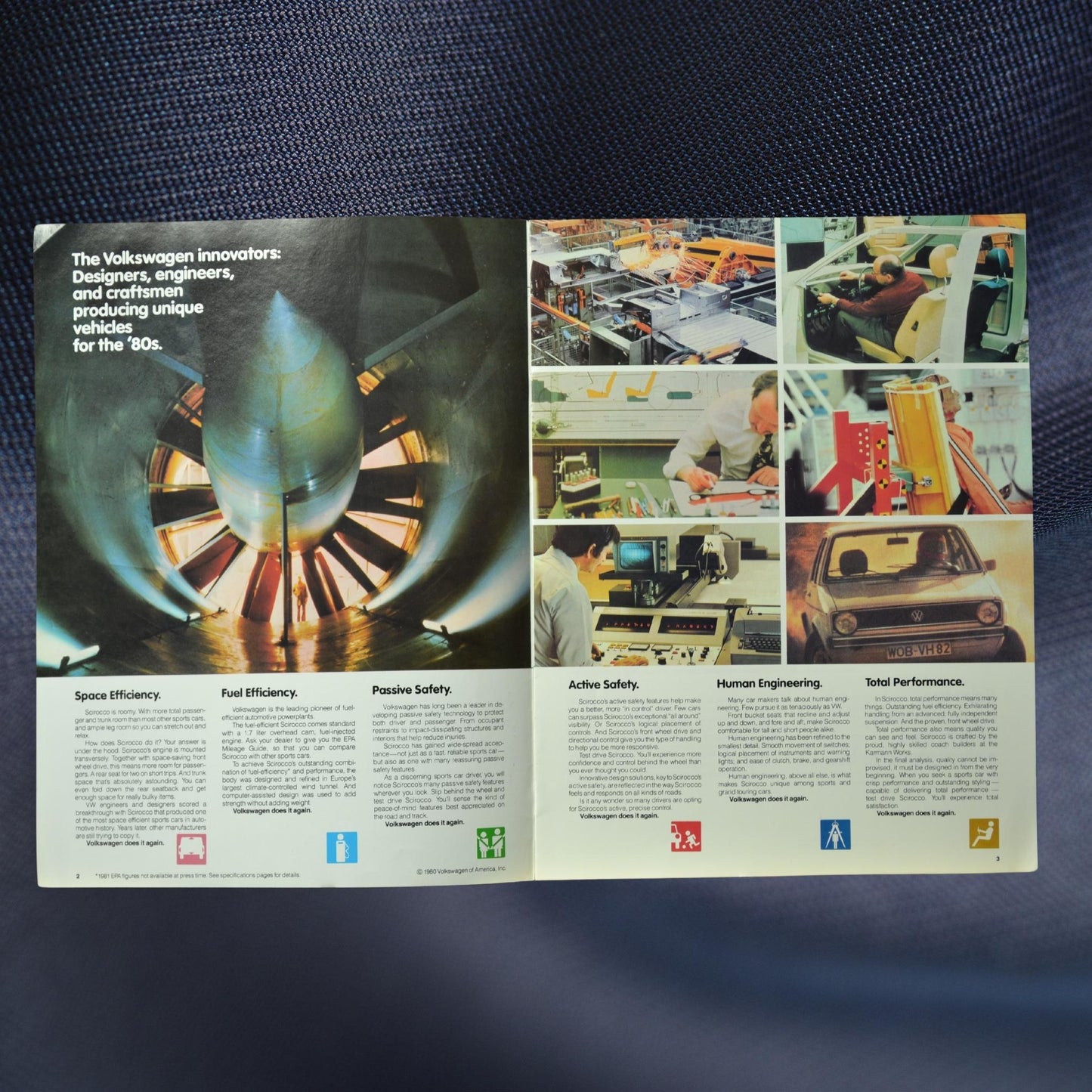 1981 VW Scirocco Ad Brochure | Vintage Automotive Collectible 2-3