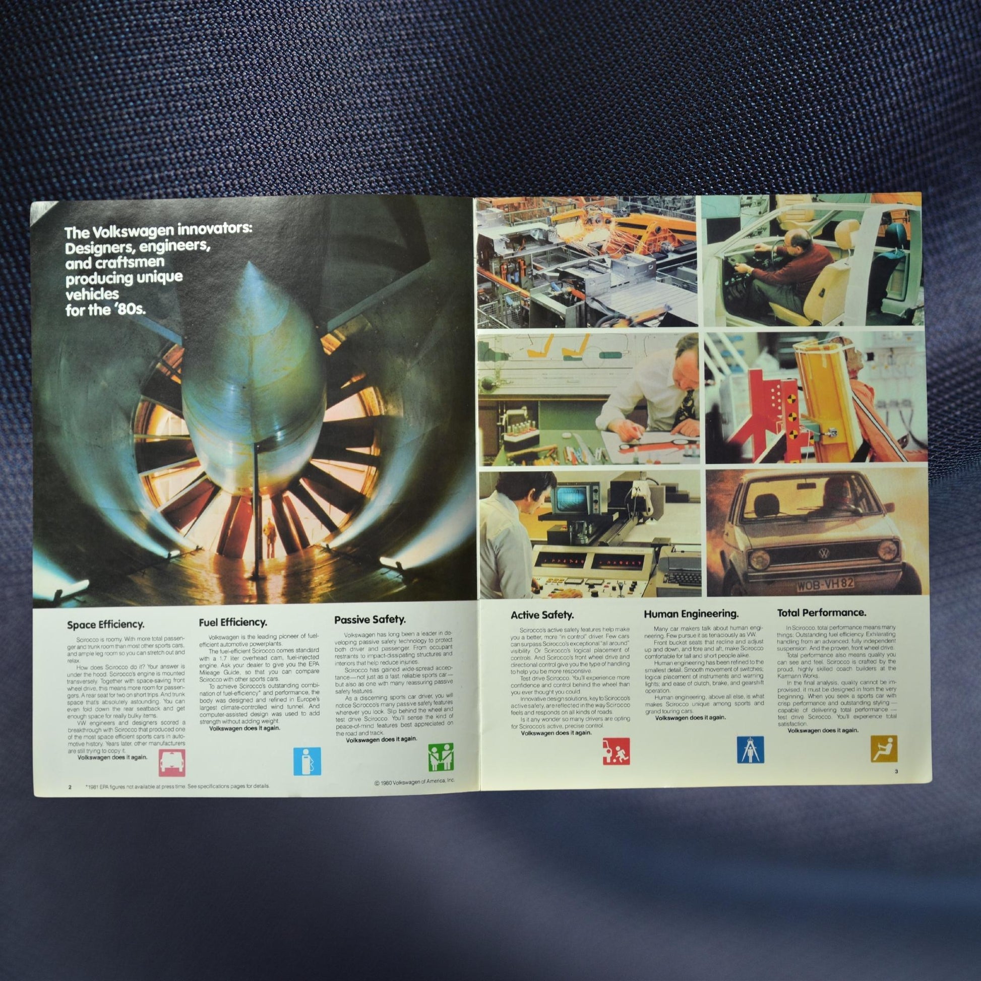 1981 VW Scirocco Ad Brochure | Vintage Automotive Collectible 2-3