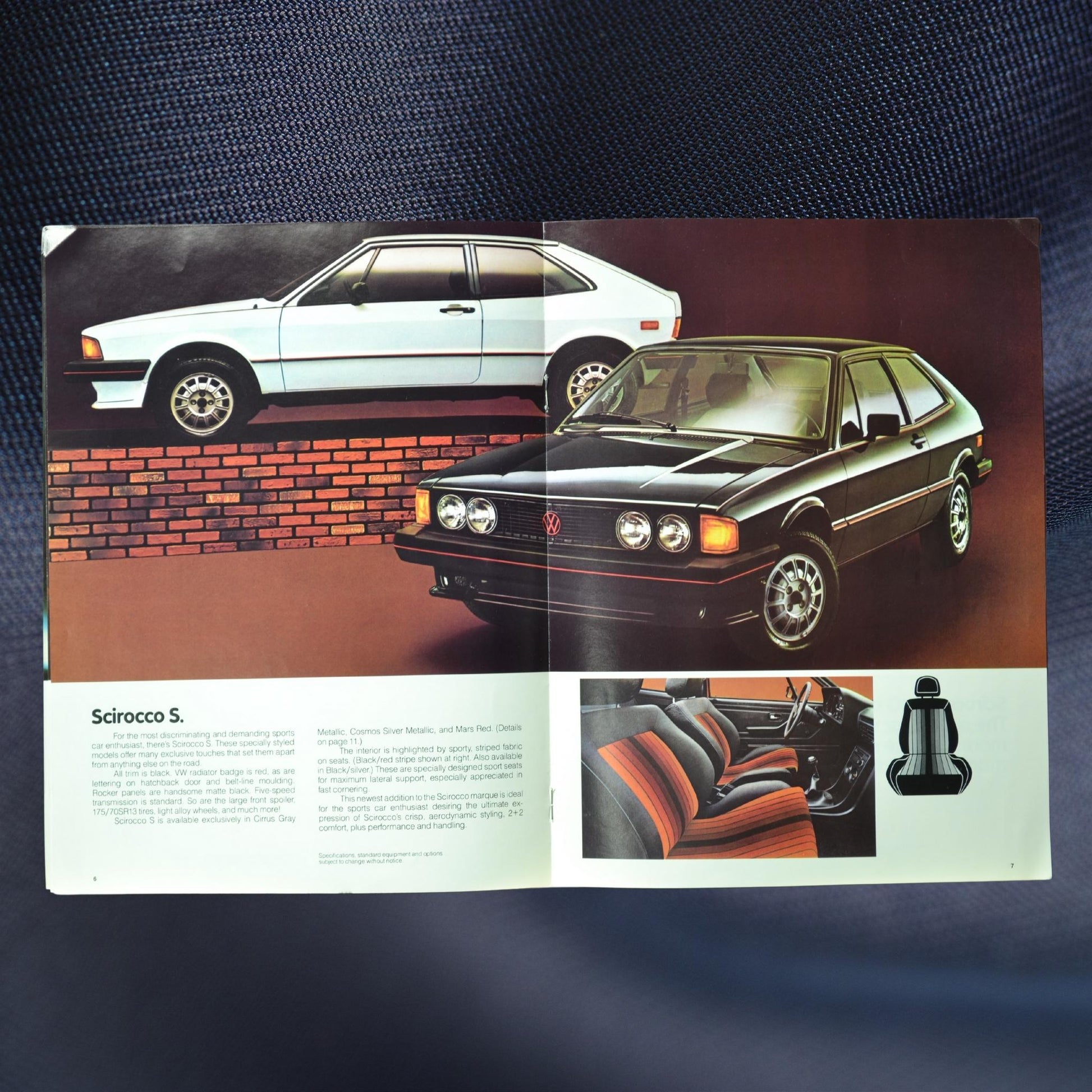 1981 VW Scirocco Ad Brochure | Vintage Automotive Collectible 6-7
