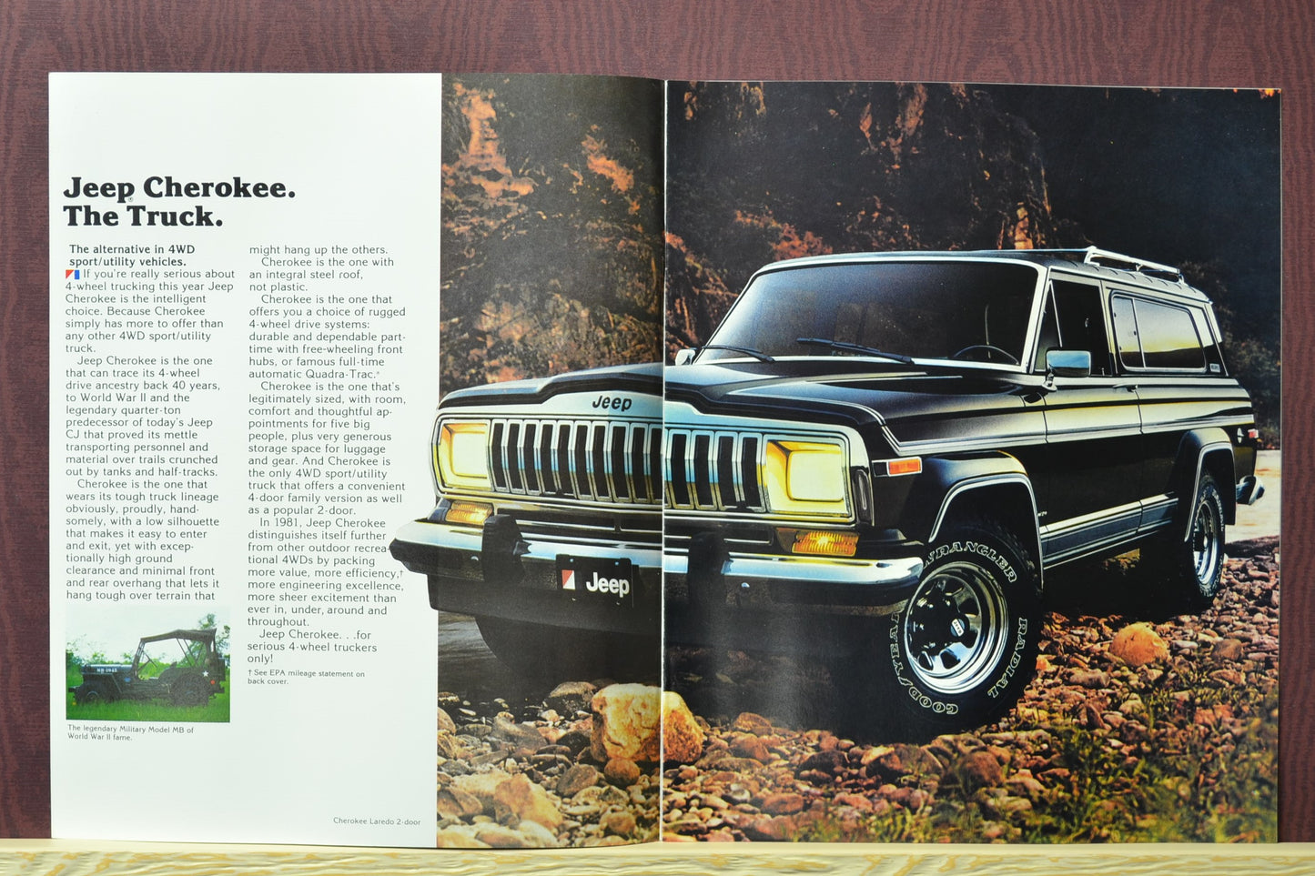 1981 Jeep Cherokee Sales Ad Brochure