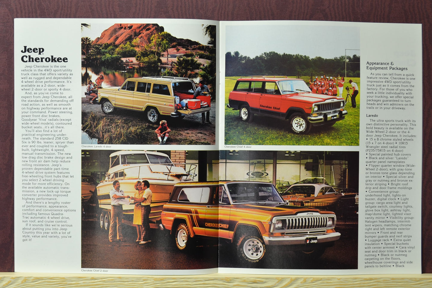 1981 Jeep Cherokee Sales Ad Brochure