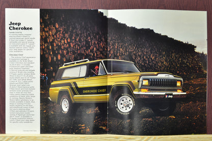 1981 Jeep Cherokee Sales Ad Brochure