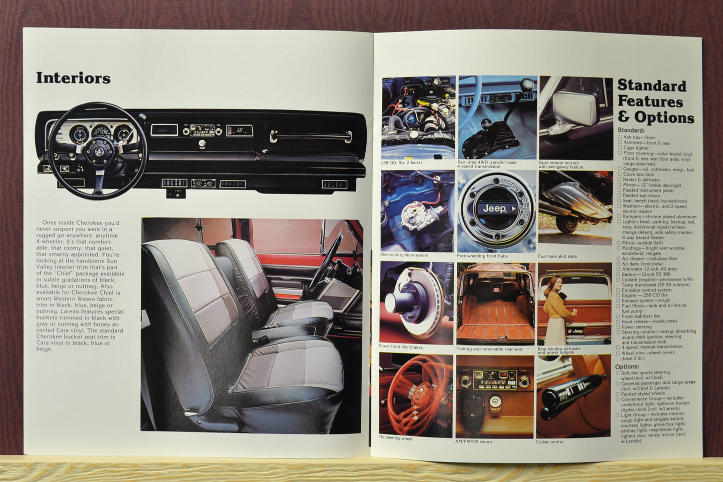1981 Jeep Cherokee Sales Ad Brochure