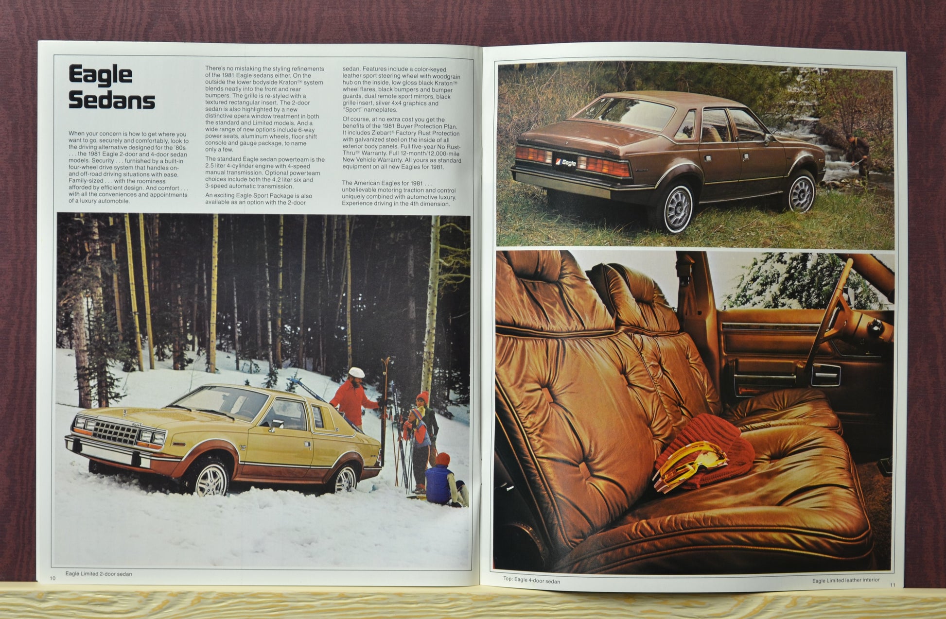 1981 AMC Eagle 4WD Dealer Brochure - Classic Automotive Literature sedans