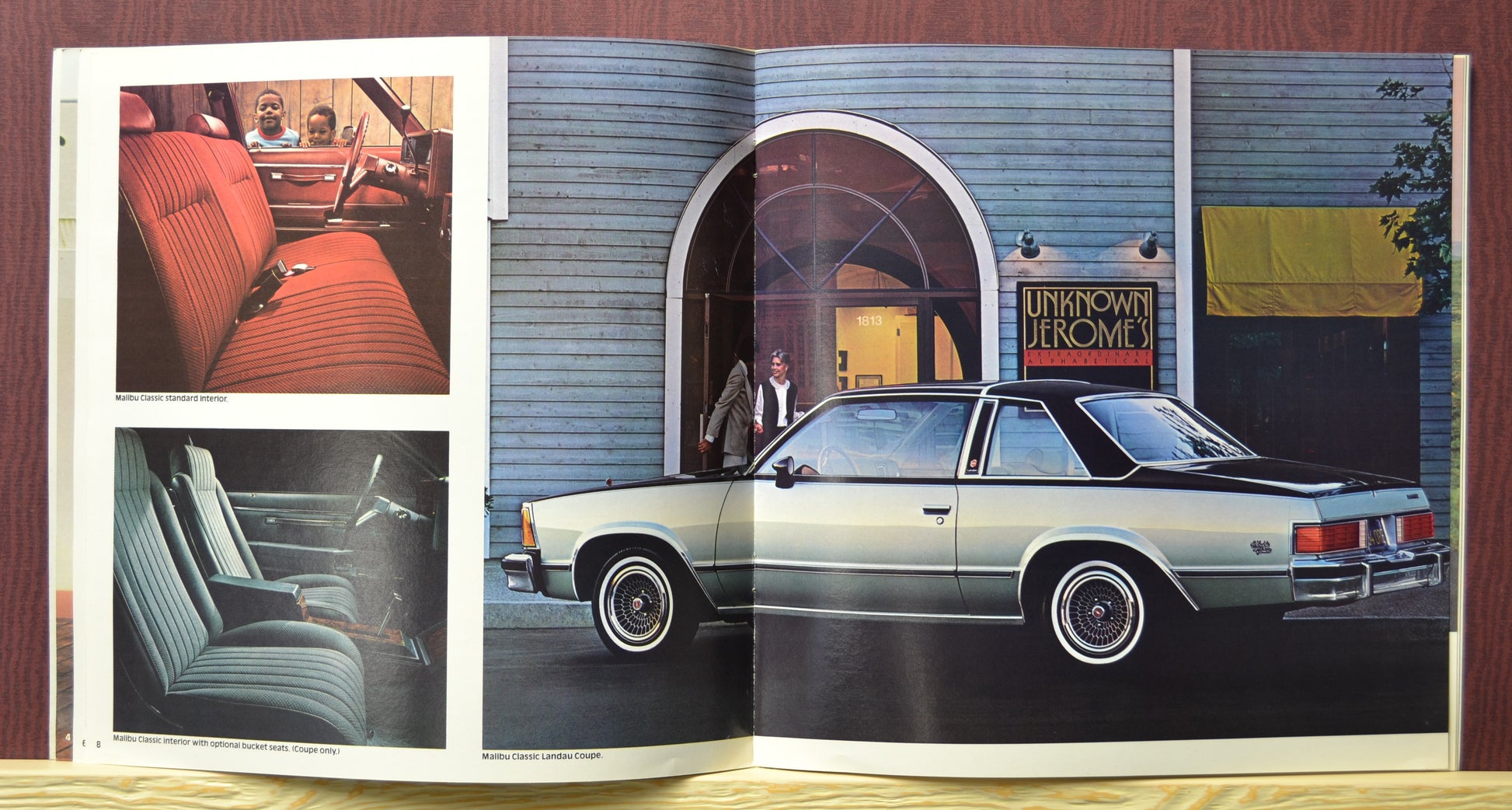 interior pages 1981 Chevy Malibu classic Landau coupe with interior features