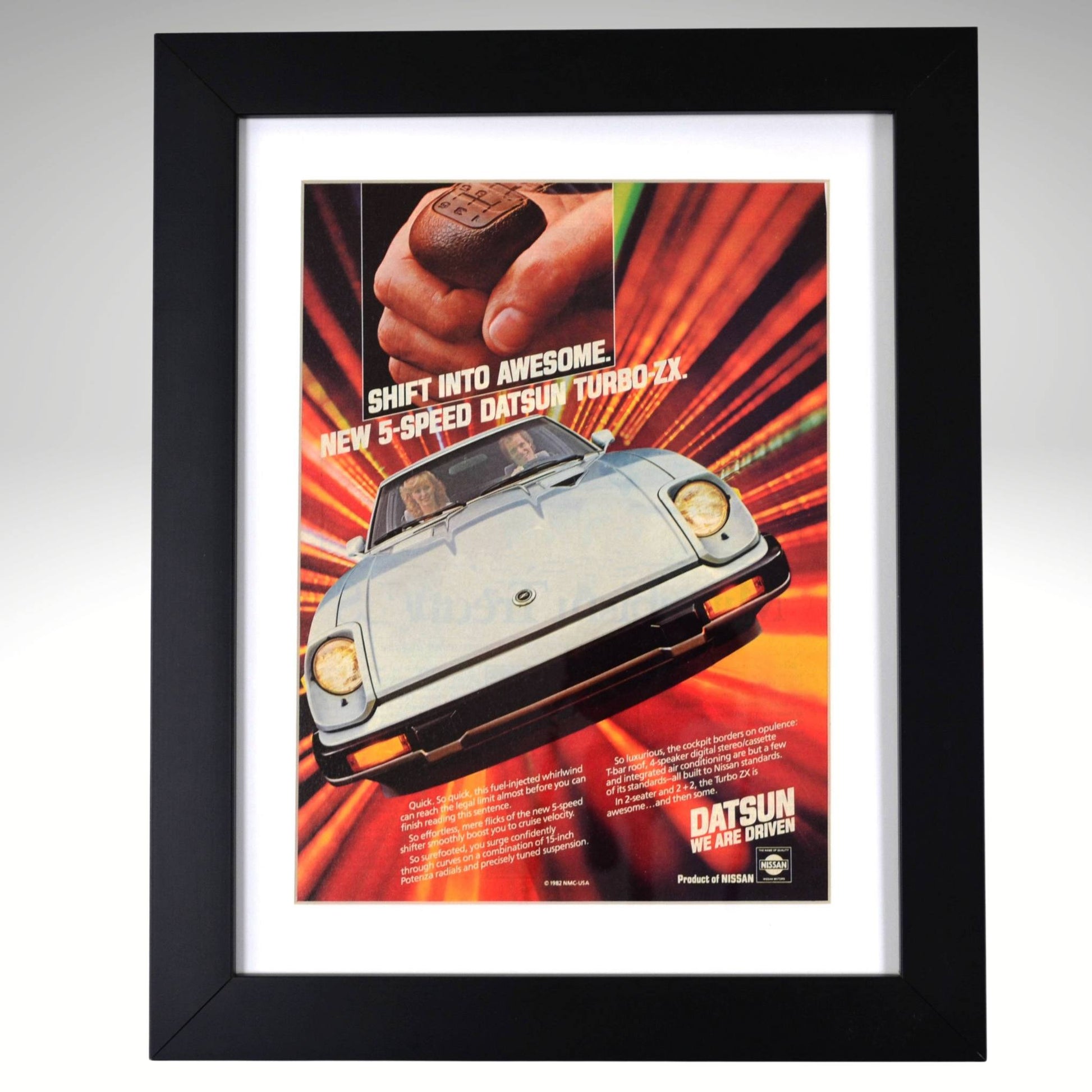 1982-datsun-280zx-turbo-framed-vintage-sports-car-print-12x15