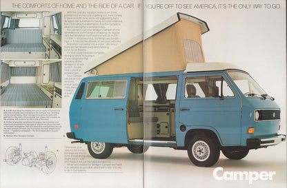 1982 volkswagen vanagon camper pop top exterior blue