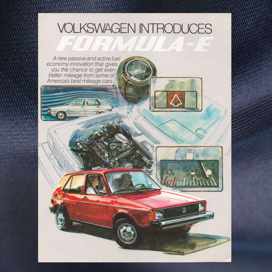 1982 Volkswagen Formula-E original sales brochure cover 8½ x 11 vintage VW literature