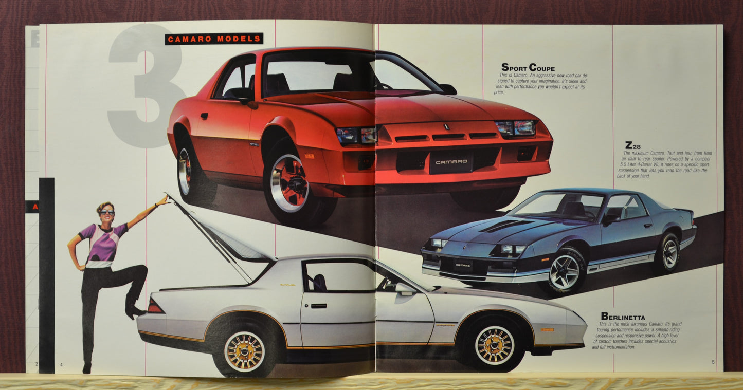 1982 Camaro Dealer Brochure - Classic Car Collectible