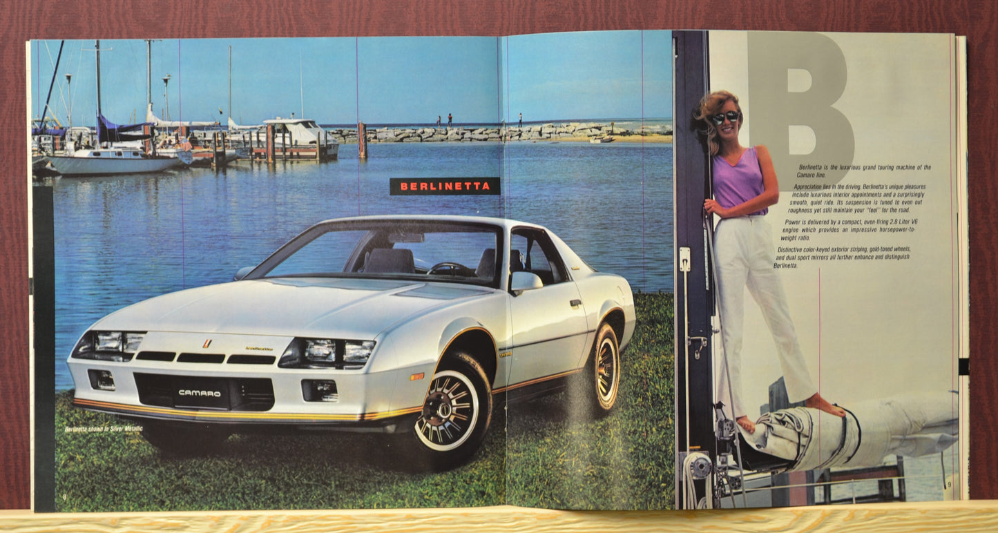 1982 Camaro Dealer Brochure - Classic Car Collectible