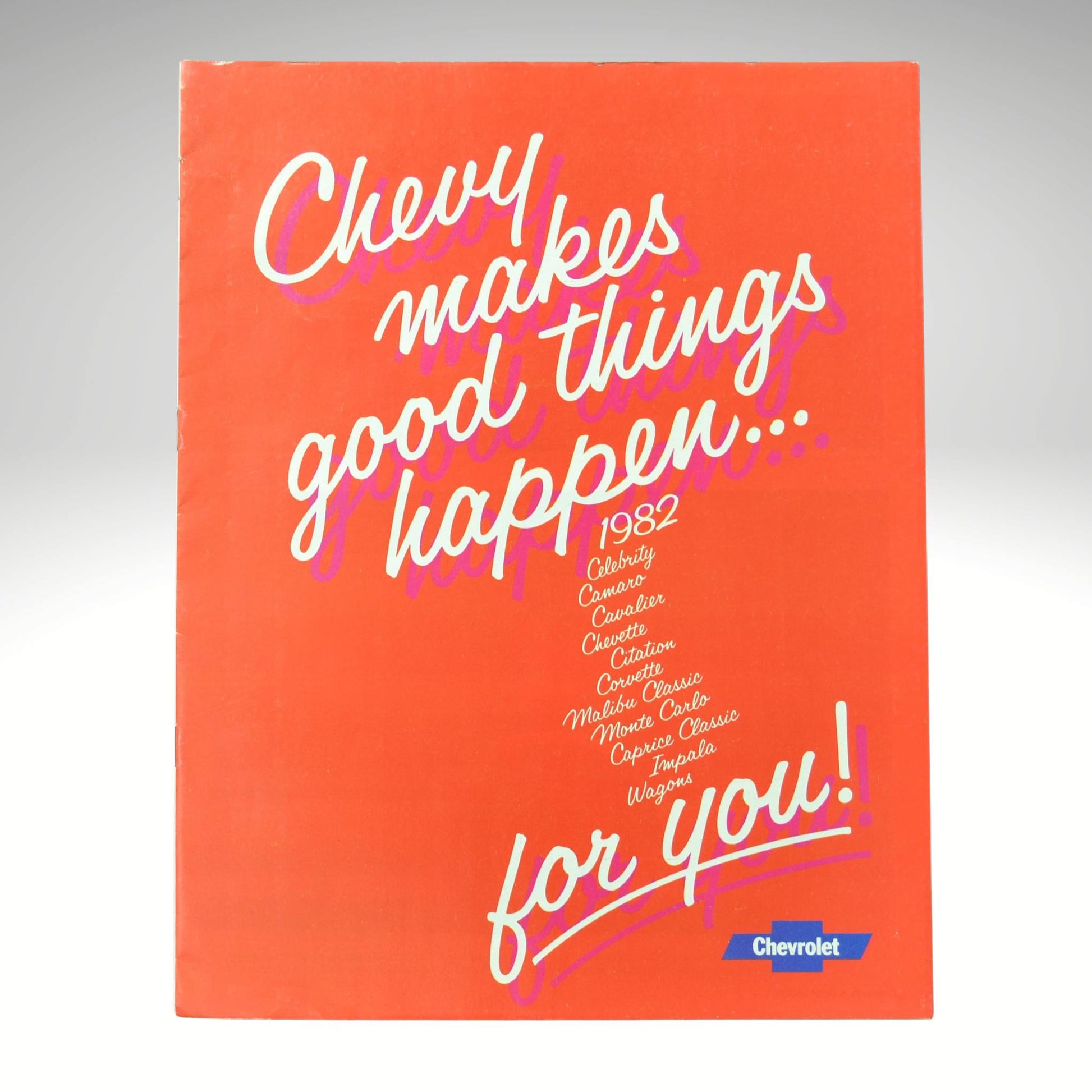 1982 chevrolet full line dealer brochure cover