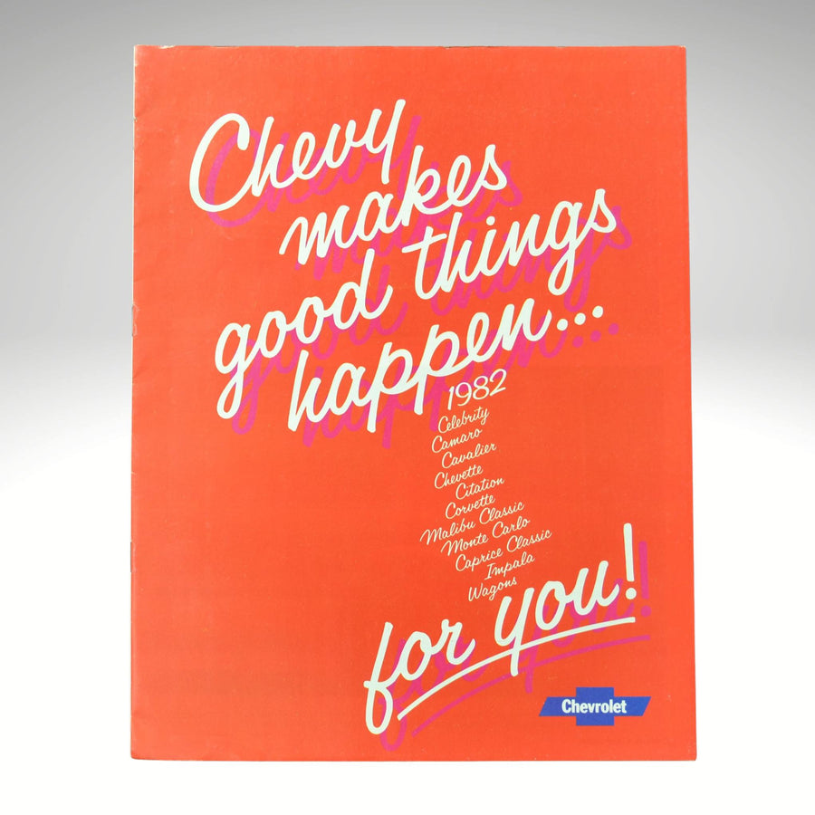 1982 chevrolet full line dealer brochure cover