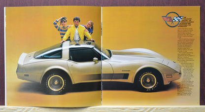 Silver 1982 Chevrolet Corvette collector edition brochure