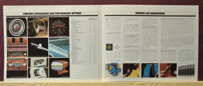 Detailed specifications and customization options featured in the 1982 Chevy El Camino dealer brochure