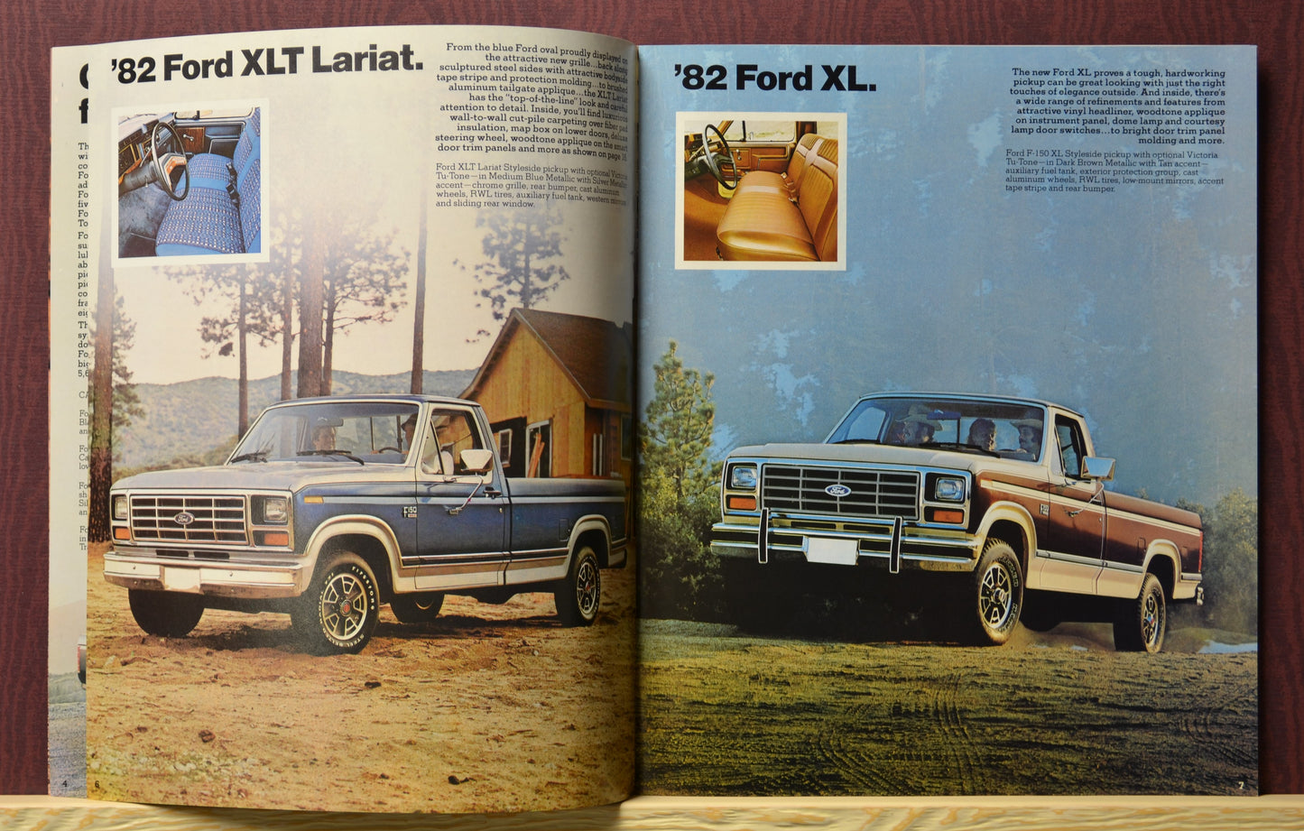 1982 Ford Pickup brochure – XLT Lariat and XL