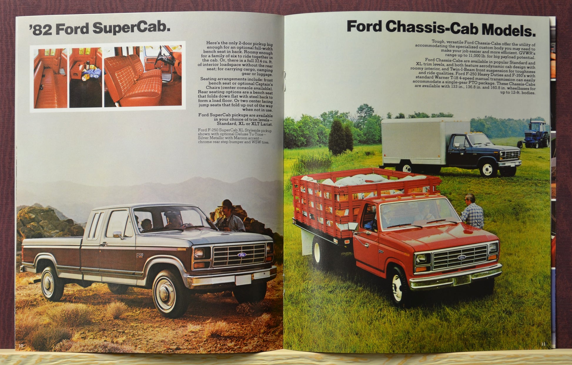 1982 Ford Pickup brochure –Super cab and Cab and Chassis models