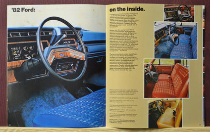 1982 Ford Pickup brochure – Built Ford Tough on the inside