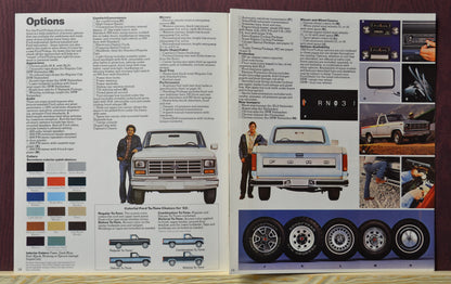 1982 Ford F-Series brochure featuring Options