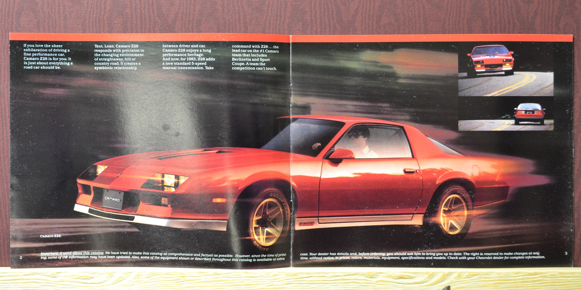 1983 Chevy Camaro dealer brochure ad z-28