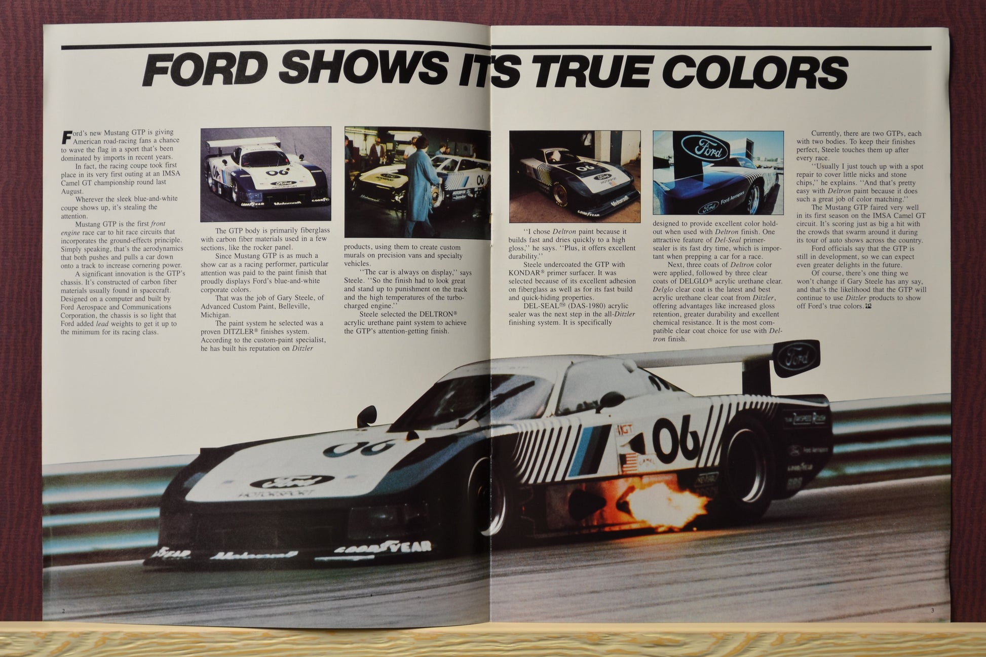 Ford Shows Its True Colors Article – Mustang GTP Racing