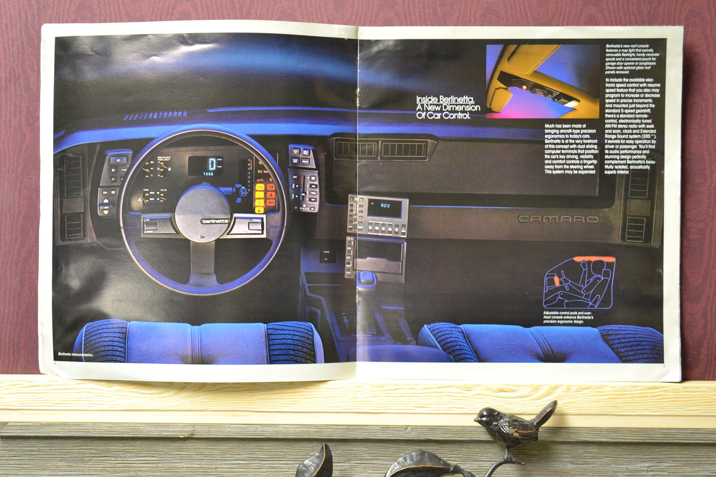 1984 Chevrolet Camaro dealer brochure ad, interior