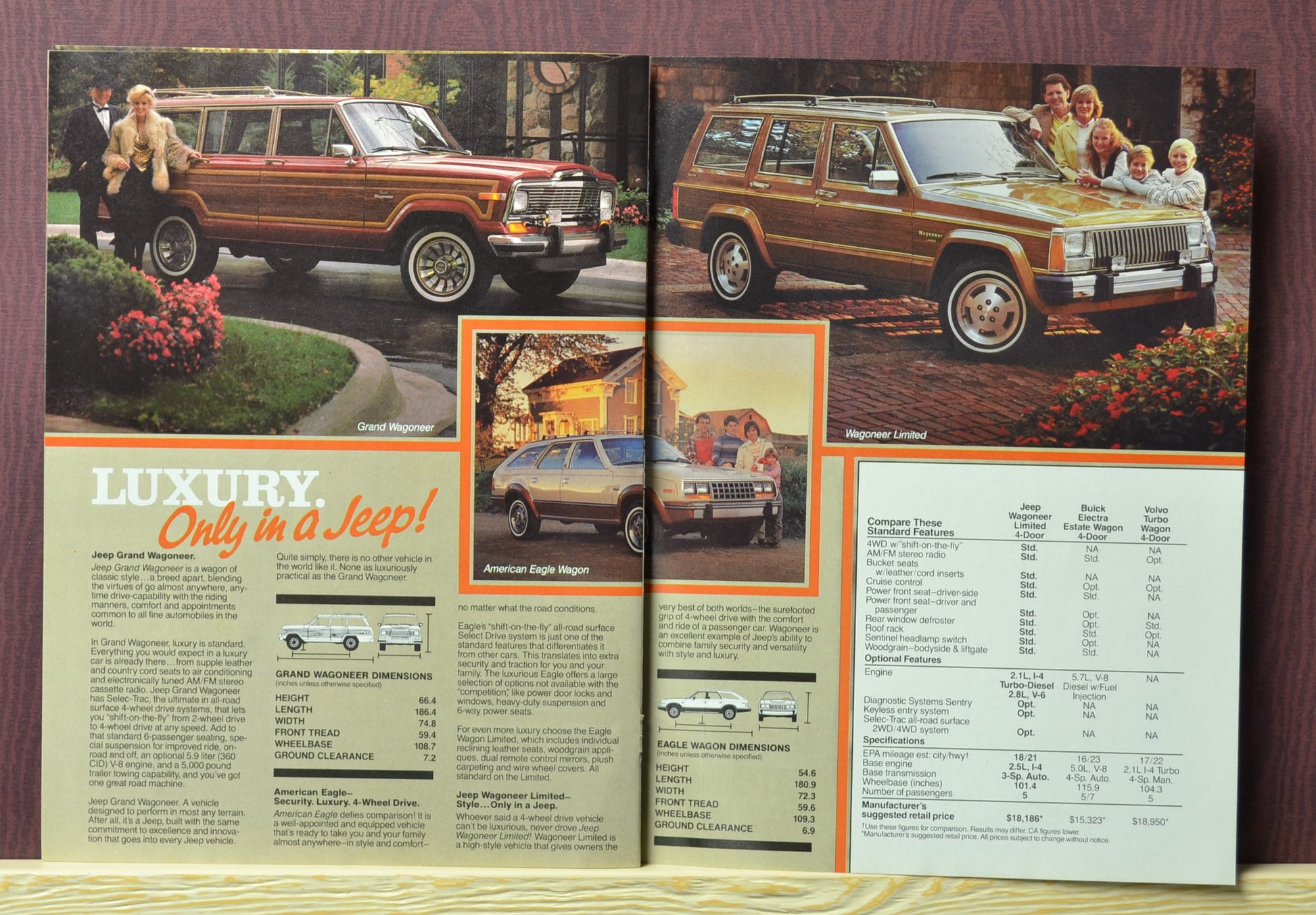 1984 Jeep Sales Brochure – Cherokee, CJ, Comanche Truck | Vintage Jeep Ad 6-7