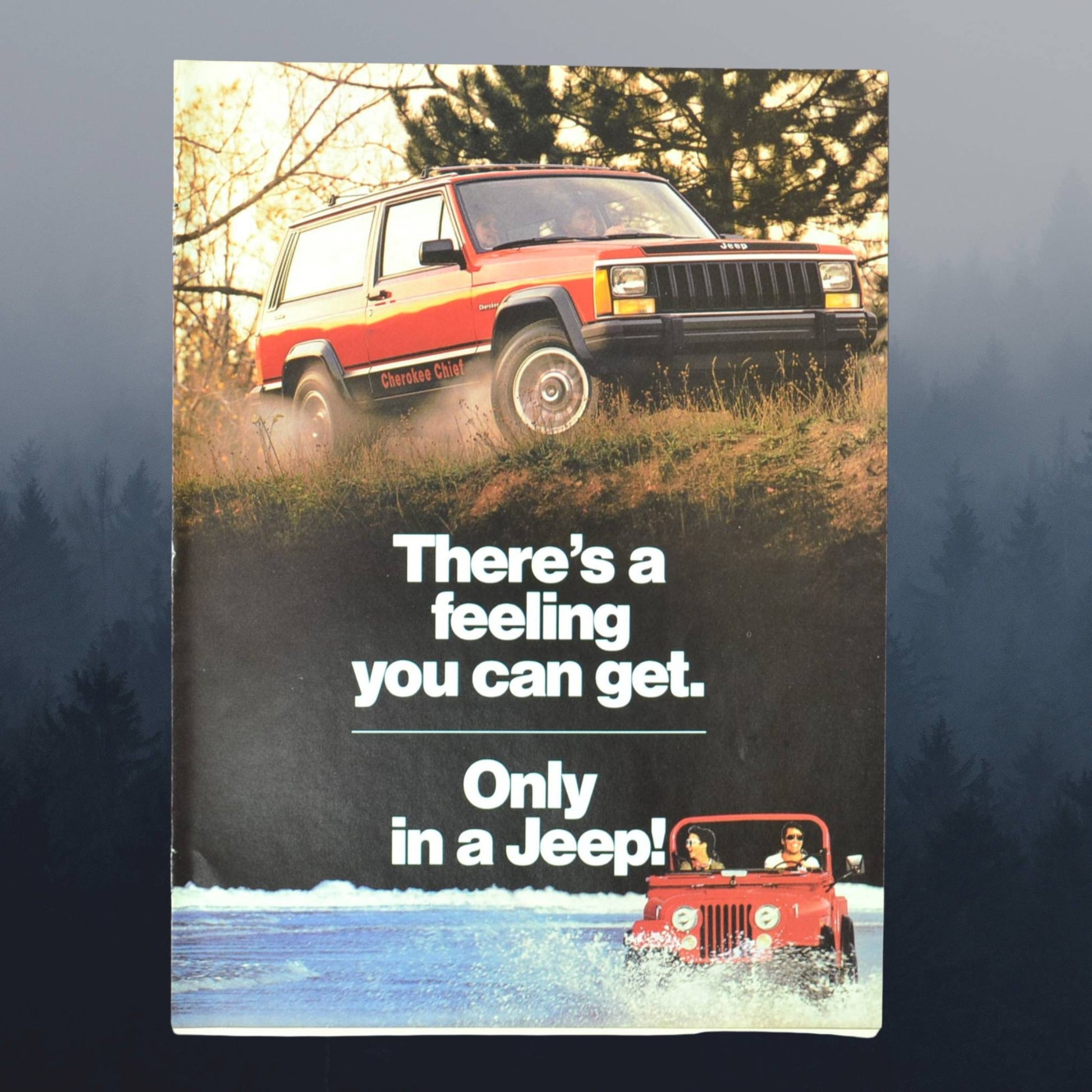 1984 Jeep Sales Brochure – Cherokee, CJ, Comanche Truck | Vintage Jeep Ad