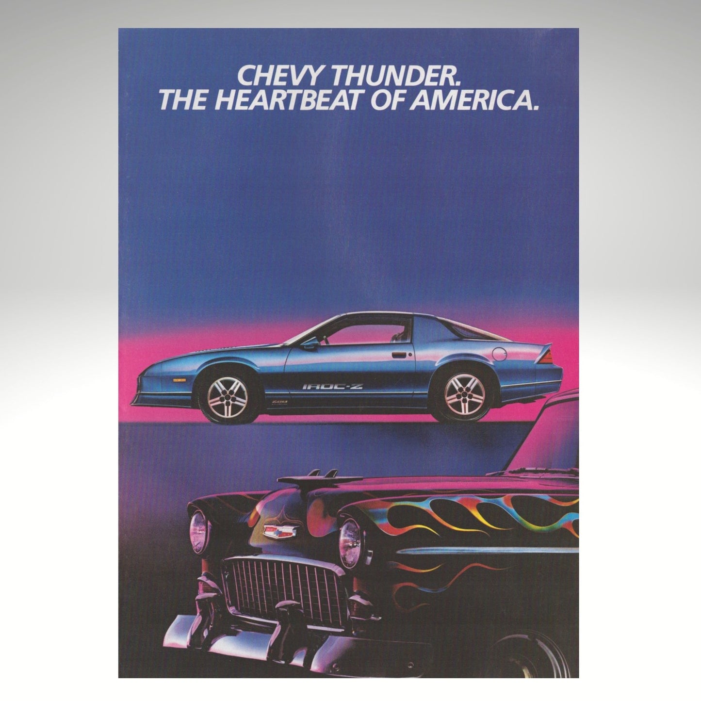 1985 Chevrolet IROC-Z Camaro original magazine insert brochure cover 6-page bi-fold