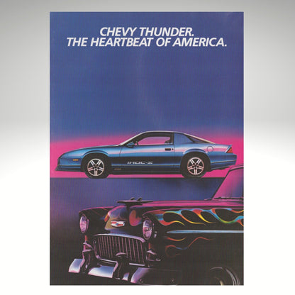 1985 Chevrolet IROC-Z Camaro original magazine insert brochure cover 6-page bi-fold