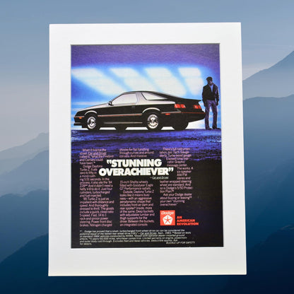 1985 Dodge Daytona Turbo Z Ad – Retro Muscle & Performance Art