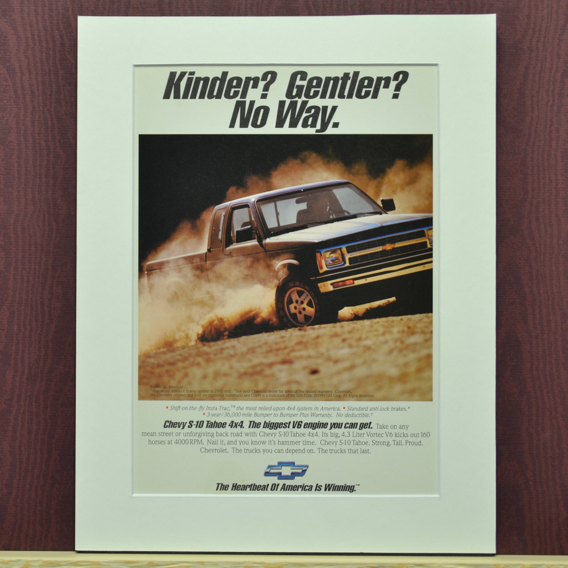 1991 Chevrolet S-10 Vintage Truck Ad