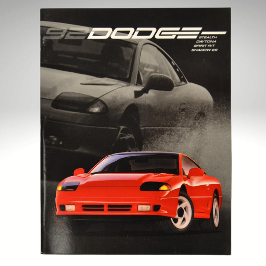 1992 Dodge dealer brochure cover Stealth R/T Daytona Spirit R/T Shadow ES vintage Mopar literature