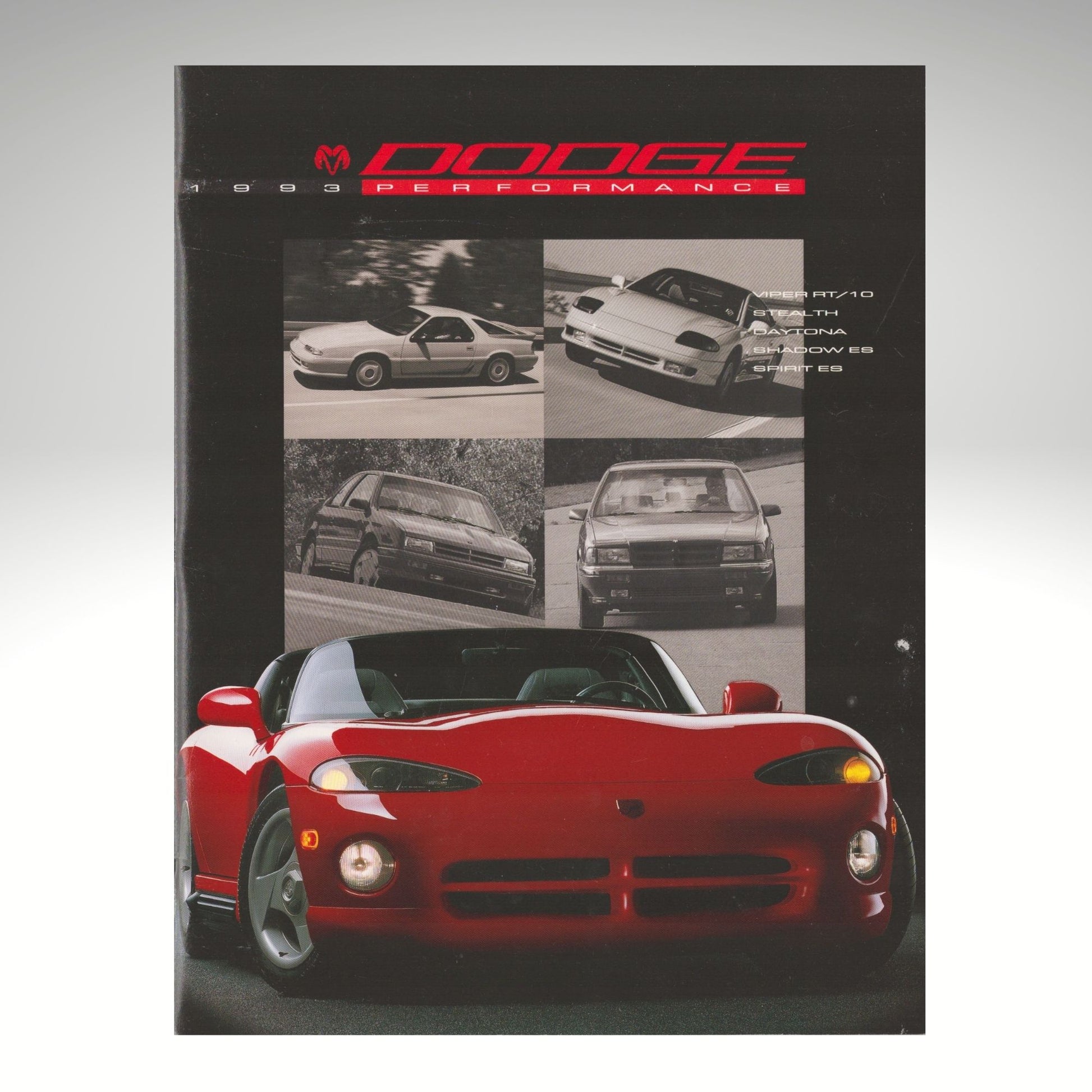 1993 Dodge Performance dealer brochure Viper RT/10 Stealth Daytona Shadow Spirit cover