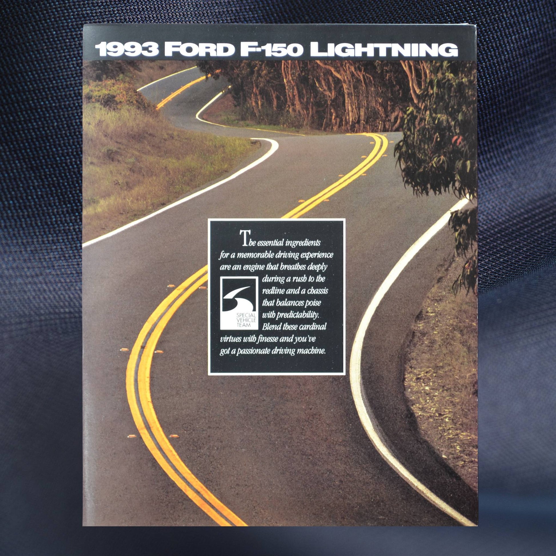 1993 Ford F-150 Lightning sales literature cover - Special Vehicle Team brochure