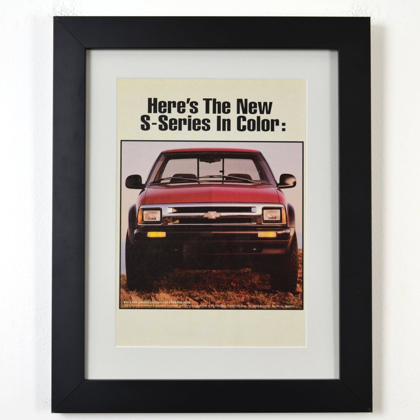 1994 Chevrolet S-10 Vintage Truck Ad - Classic Chevy Pickup Art for Garage or Man Cave