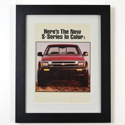 1994 Chevrolet S-10 Vintage Truck Ad - Classic Chevy Pickup Art for Garage or Man Cave - Vintage Art Garage