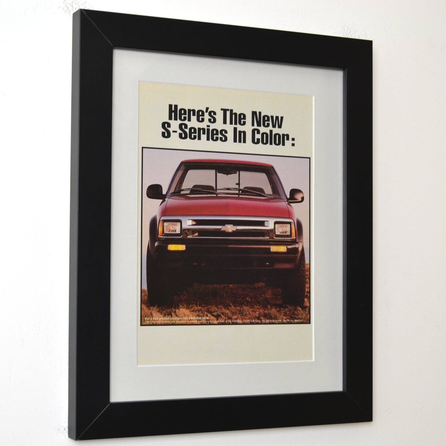 1994 Chevrolet S-10 Vintage Truck Ad - Classic Chevy Pickup Art for Garage or Man Cave