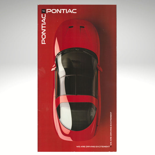 1995 Pontiac full line brochure cover red car driving excitement