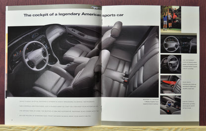 1997 Ford Mustang Dealer Brochure interior in medium graphite from GT