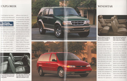 1997 Ford Trucks dealer brochure cover F-150 Bronco Explorer Ranger Windstar original sales literature interior pages